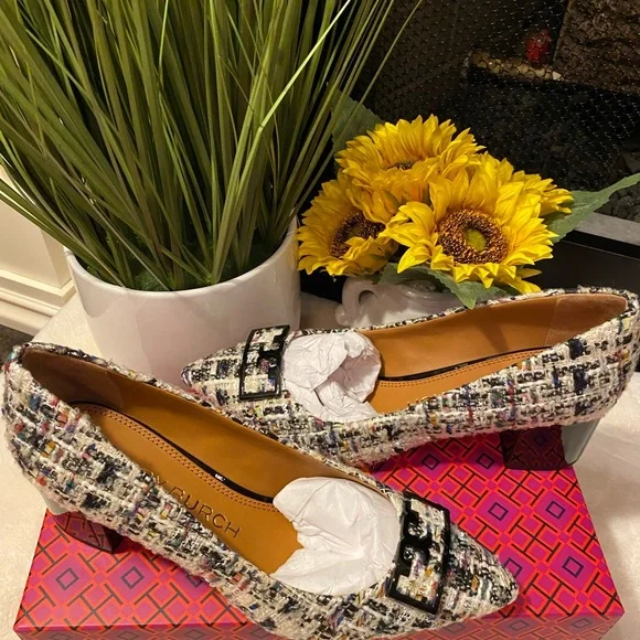 Tory Burch GIGI Tweed Pointy Toe Pump - Picture 8 of 10